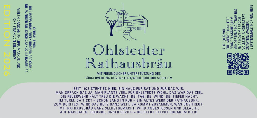 Ohlstedter Rathausbräu 2026 Entwurf